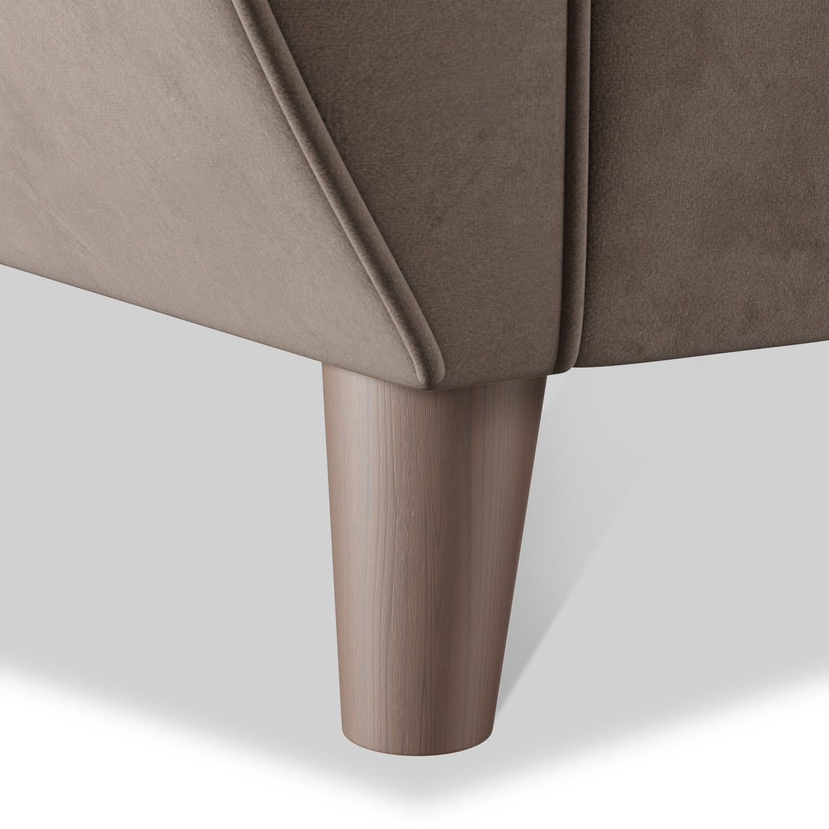Edison Sofa Dark Feet Mole Close Up