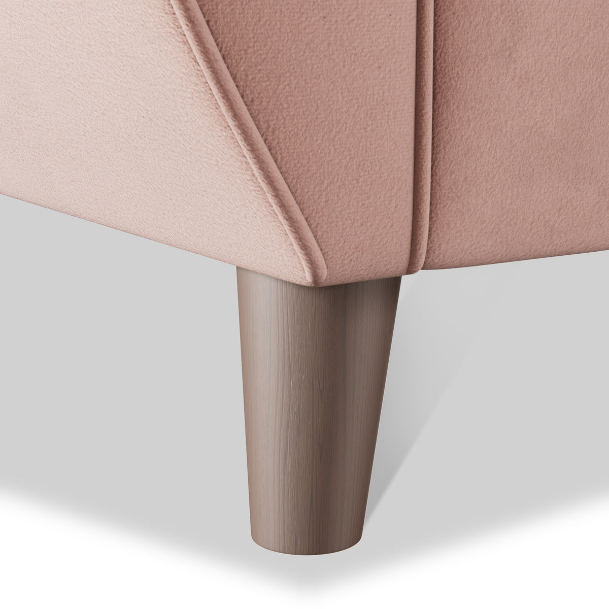 Edison Sofa Dark Feet Blush Pink from Roseland Furniture