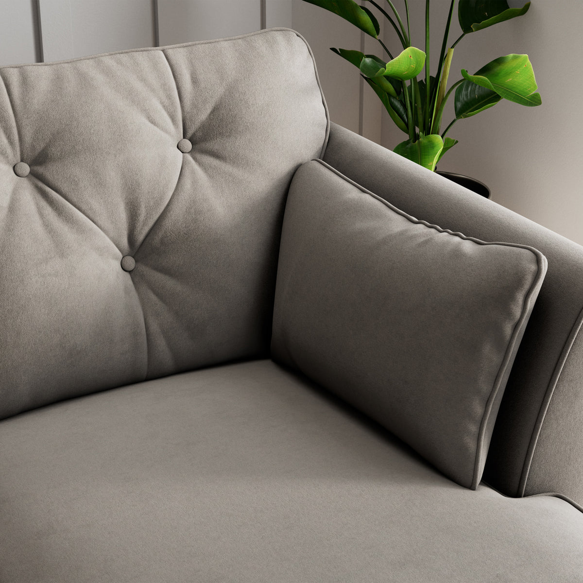 Edison Chaise RH Light Feet Asphalt Cushion from Roseland Furniture