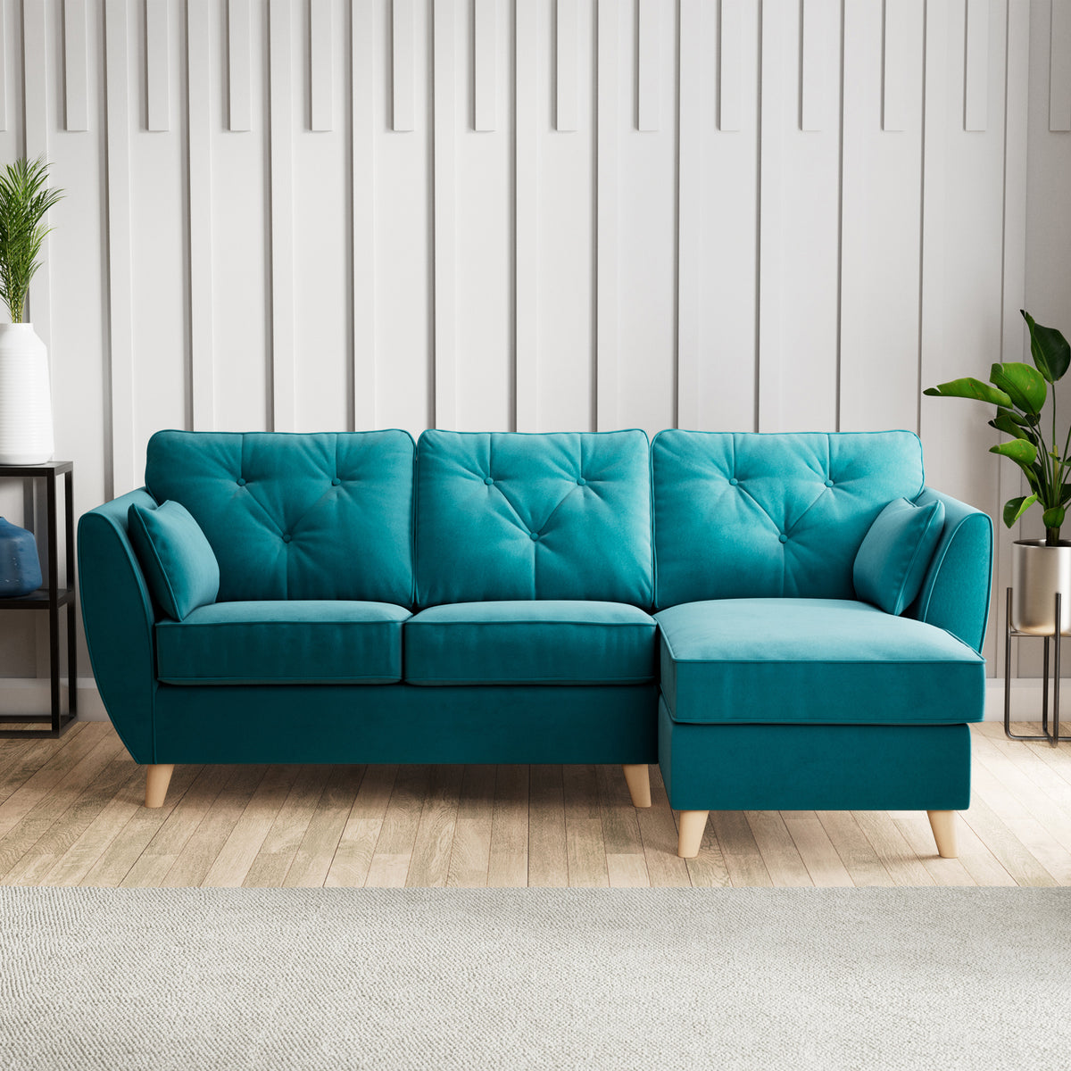 Edison Chaise RH Light Feet Mallard from Roseland Furniture