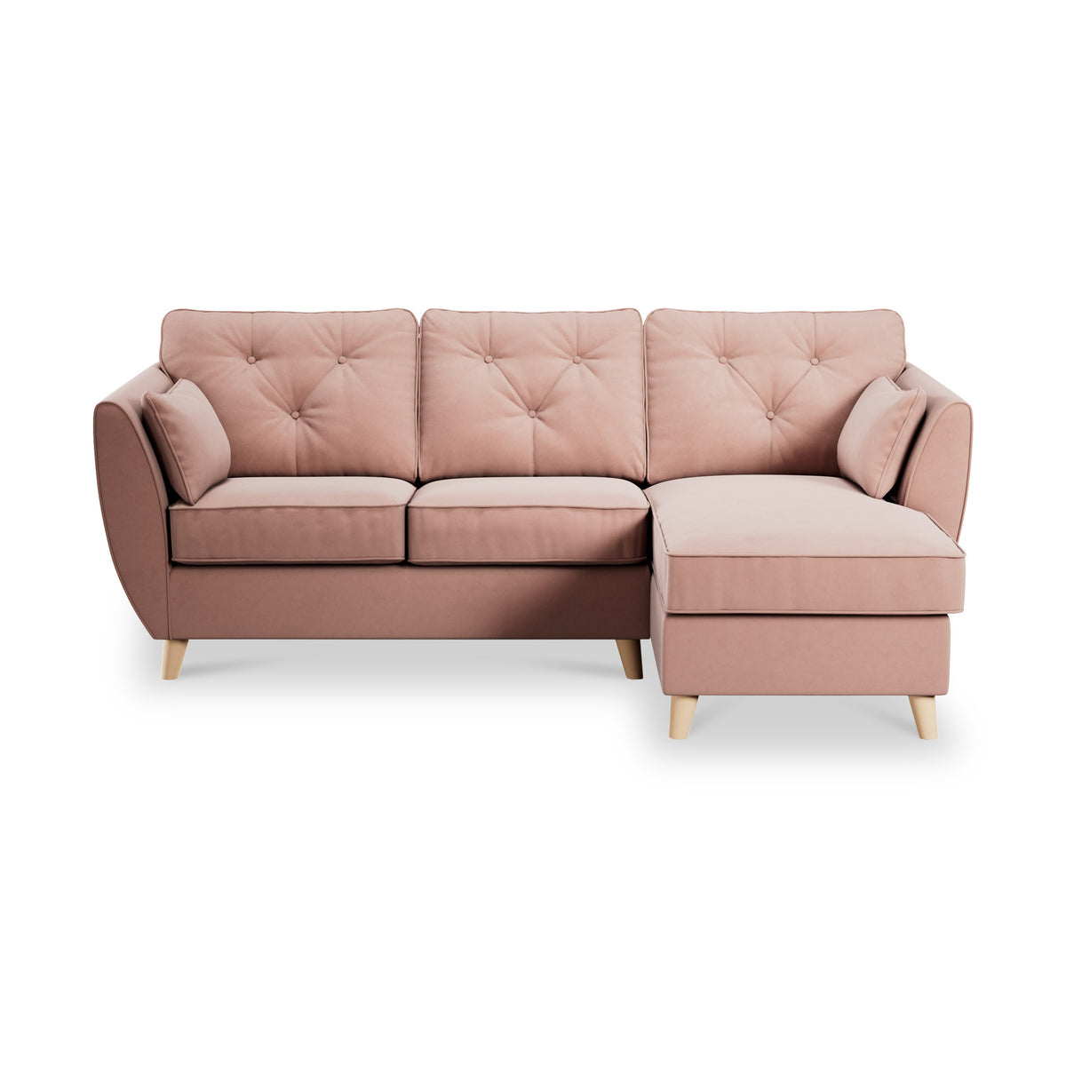 Edison Chaise RH Light Feet Blush from Roseland Furniture