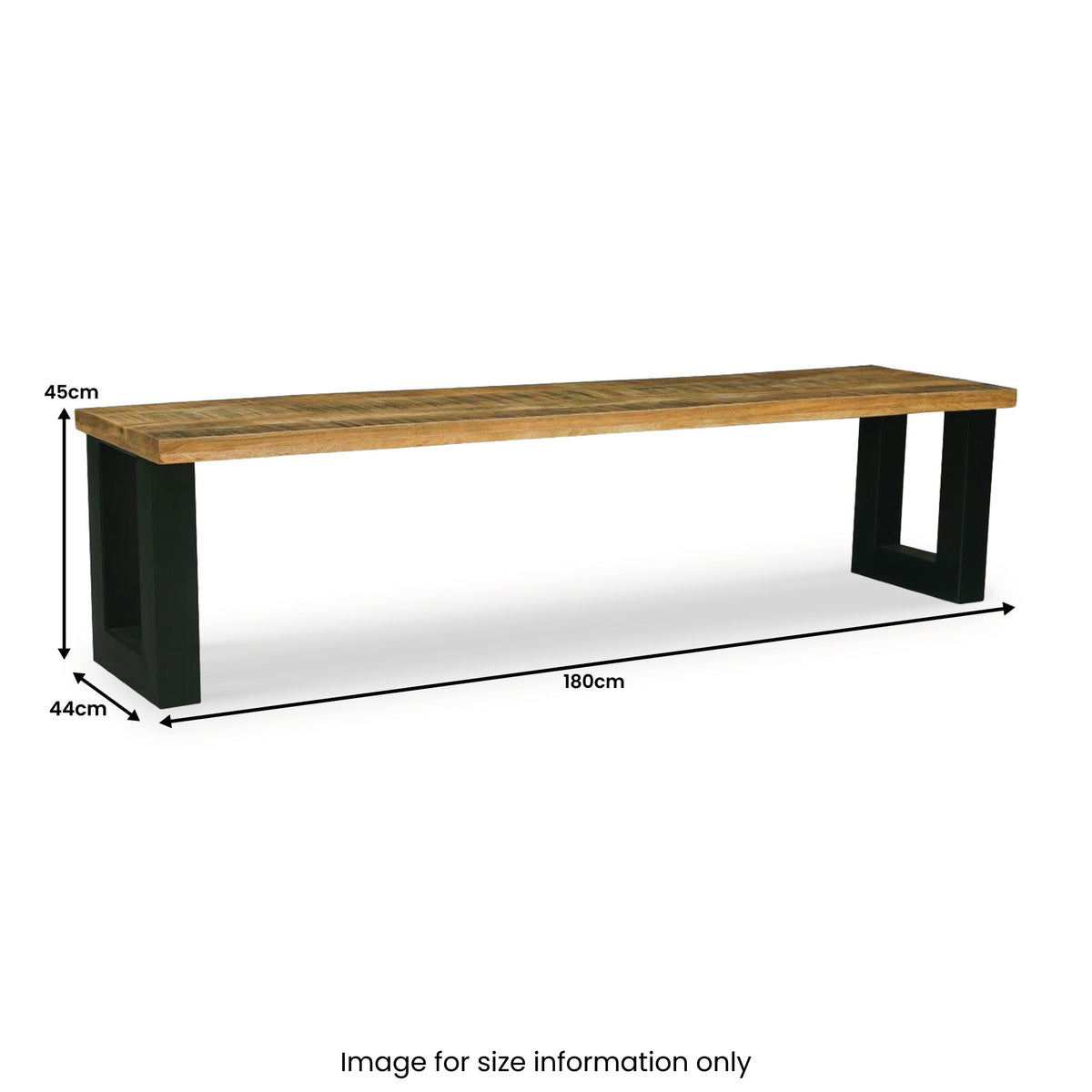 Jaxon Mango Wood 180cm Dining Bench