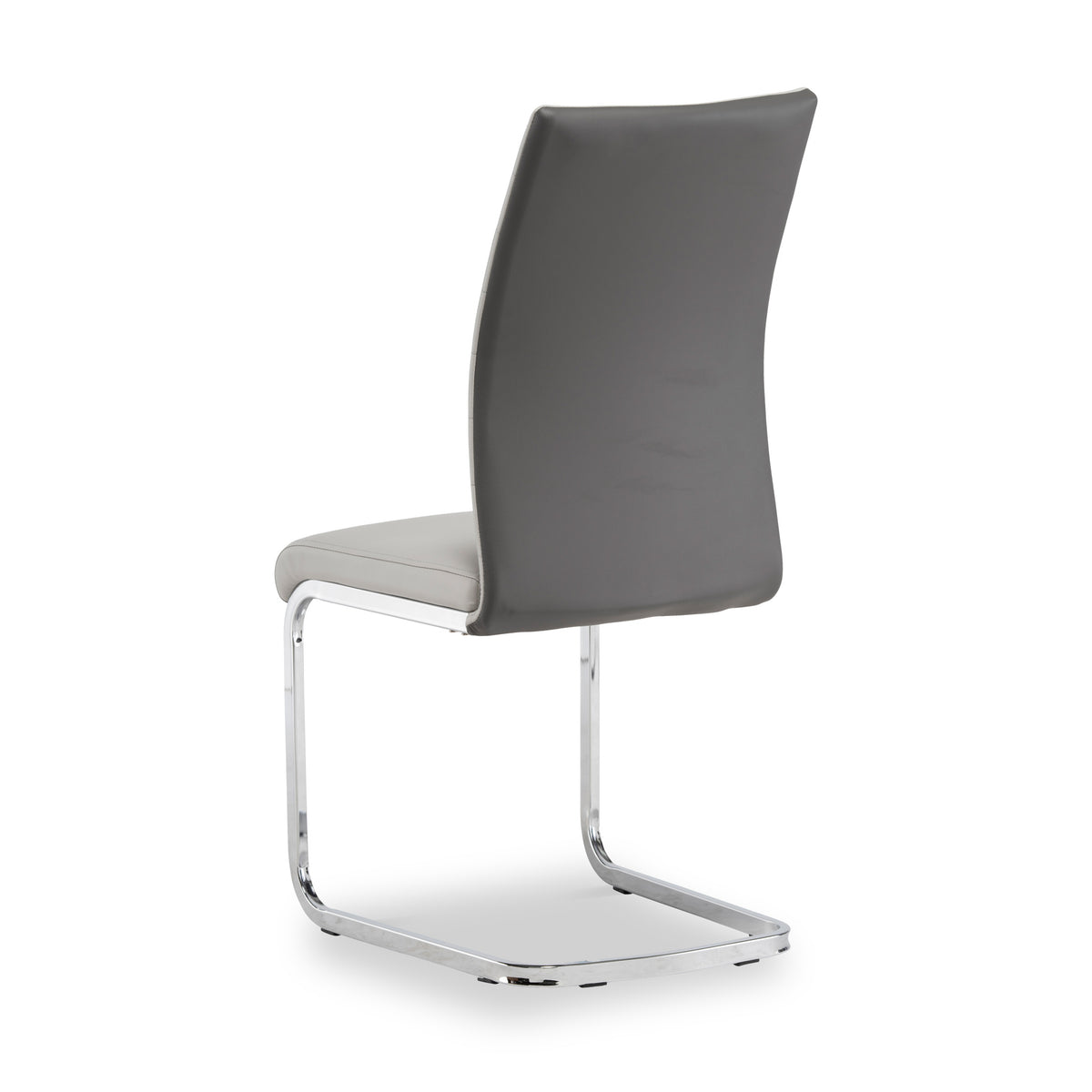 Joss Light Grey Back Faux Leather Dining Chair
