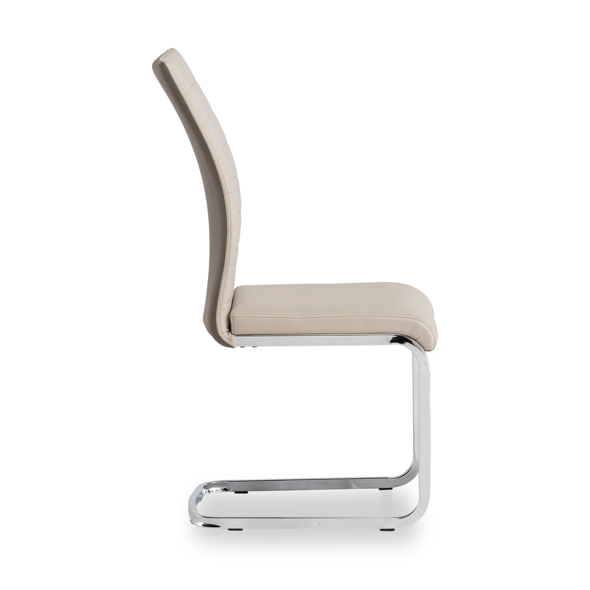 Joss Taupe Back Faux Leather Dining Chair