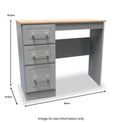 Talland Grey Dressing Table for Bedroom from Roseland Furniture