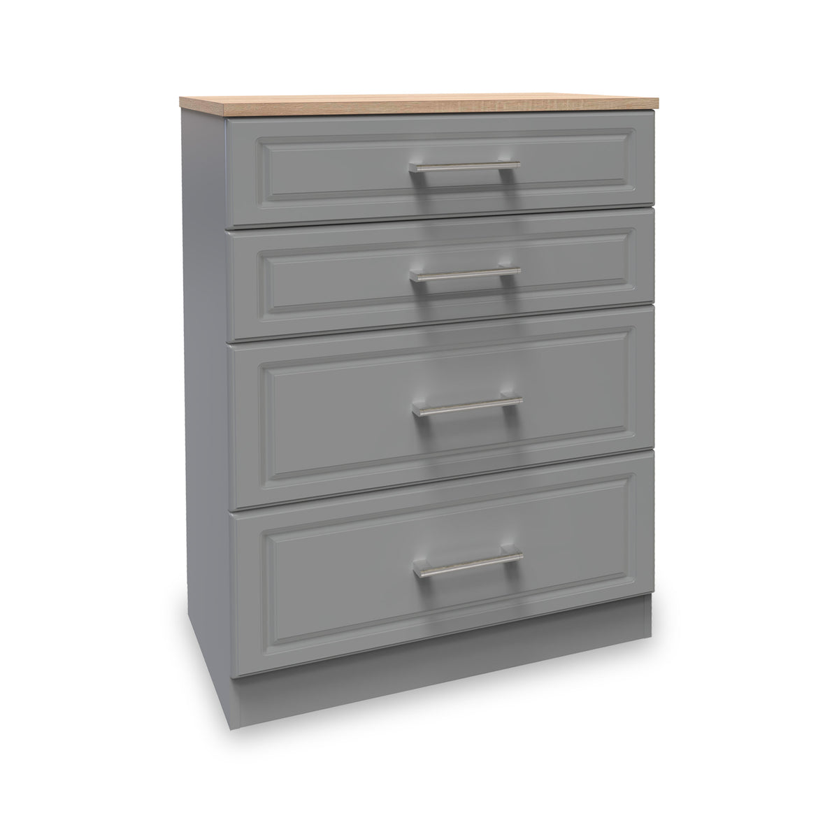 Talland Grey 4 Drawer Deep Chest by Roseland Furniture