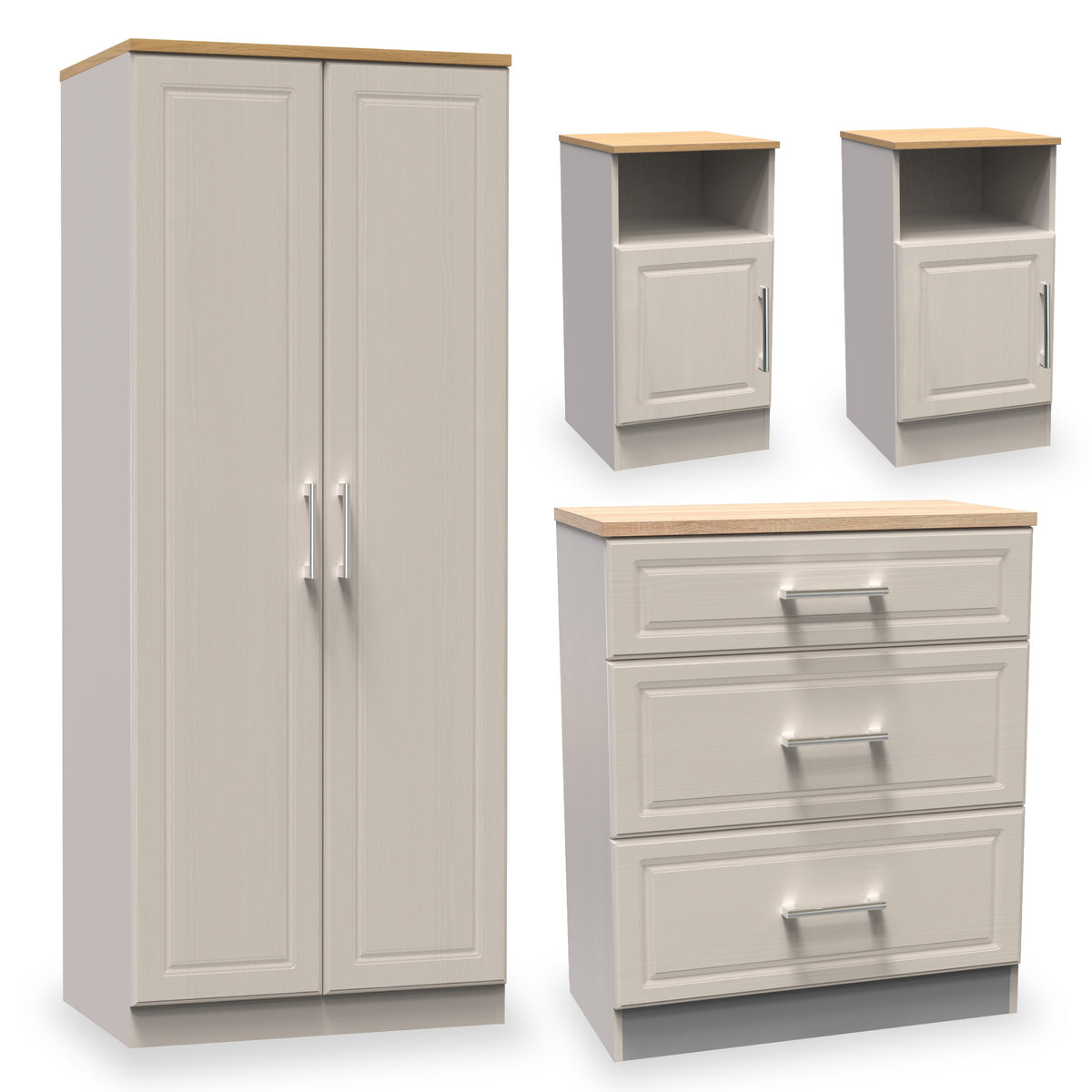 Talland Taupe 4 Piece Bedroom Set