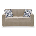 Welton Fawn Soft Weave 2 Seater Sofa Bed with Refus Mono Cushions