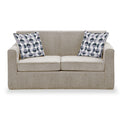Welton Oatmeal Soft Weave 2 Seater Sofa Bed with Refus Mono