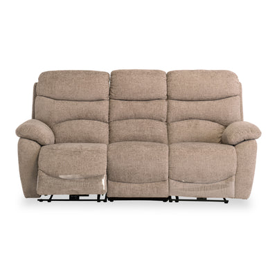 Seville Fabric Electric Reclining 3 Seater Sofa