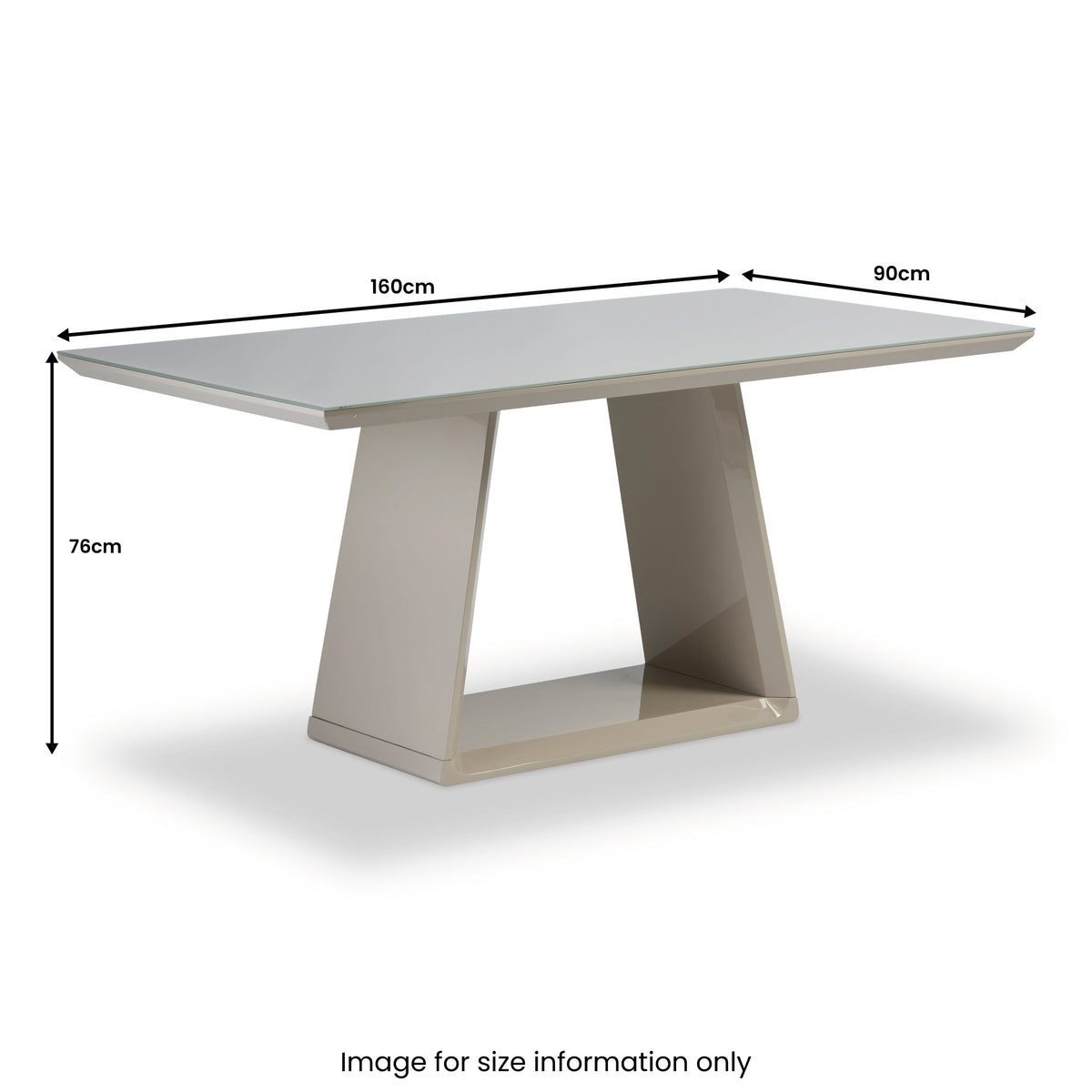 Barrett Latte 1.6m Rectangular Dining Table