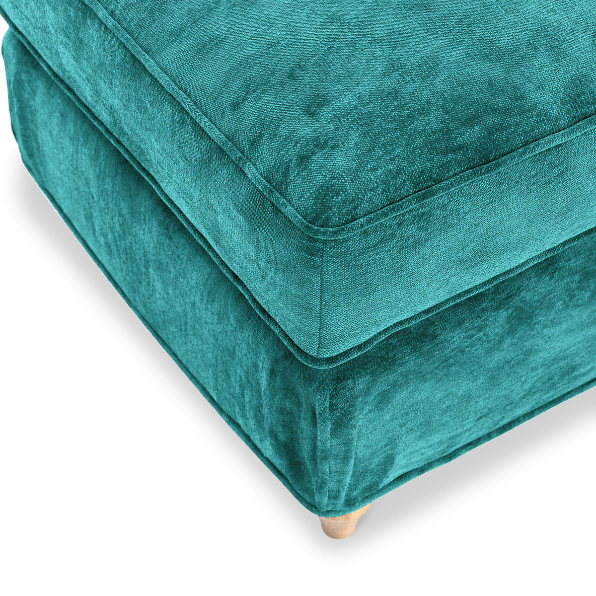 Alfie and Arthur Emerald Green Universal Footstool from Roseland Furniture