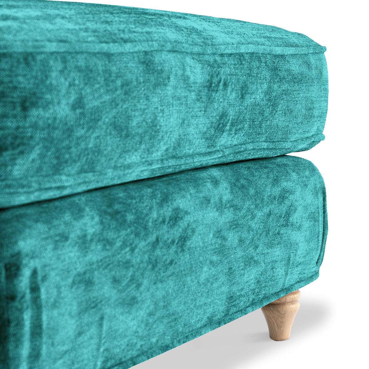 Alfie and Arthur Emerald Green Universal Footstool from Roseland Furniture