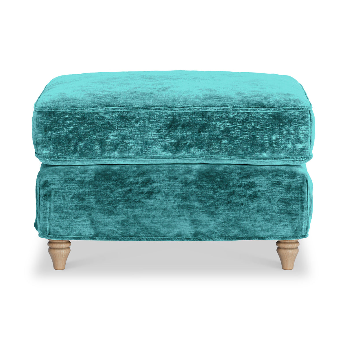Alfie and Arthur Emerald Green Universal Footstool from Roseland Furniture