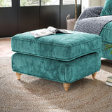 Alfie and Arthur Emerald Green Universal Footstool from Roseland Furniture