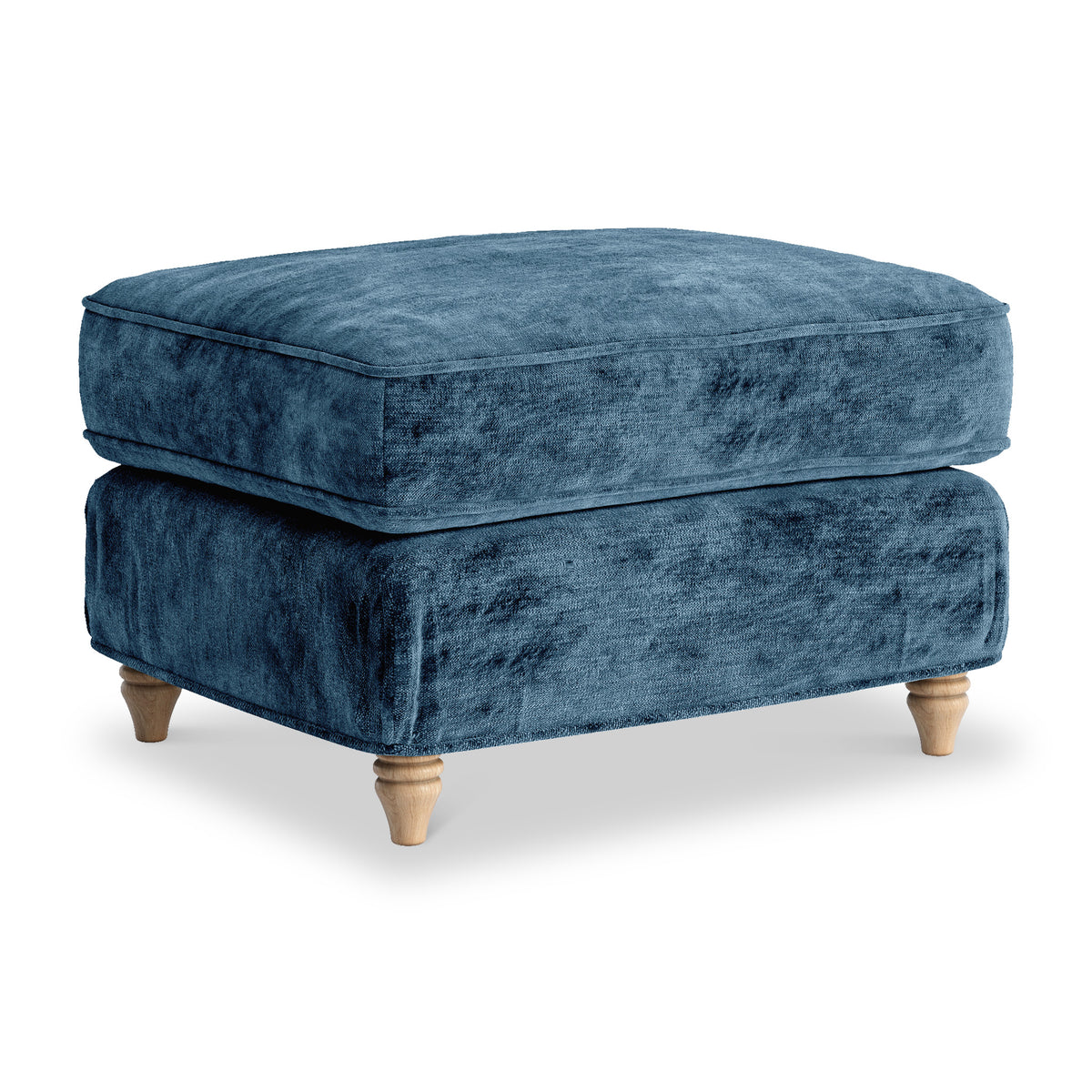 Alfie and Arthur Navy Universal Footstool from Roseland Furniture