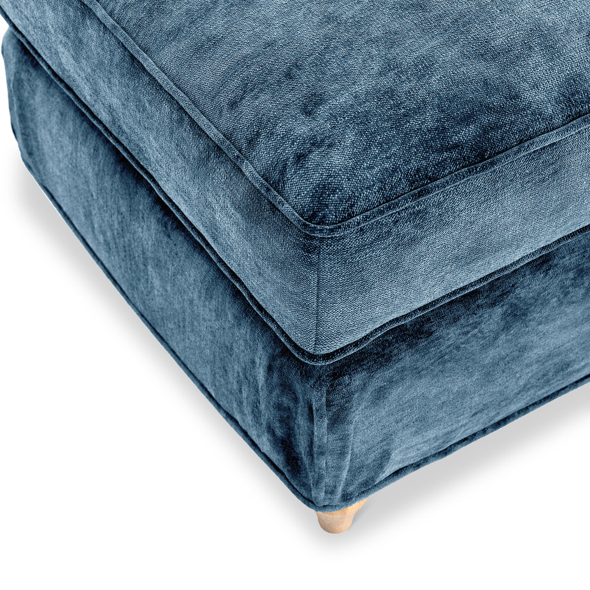 Alfie and Arthur Navy Universal Footstool from Roseland Furniture