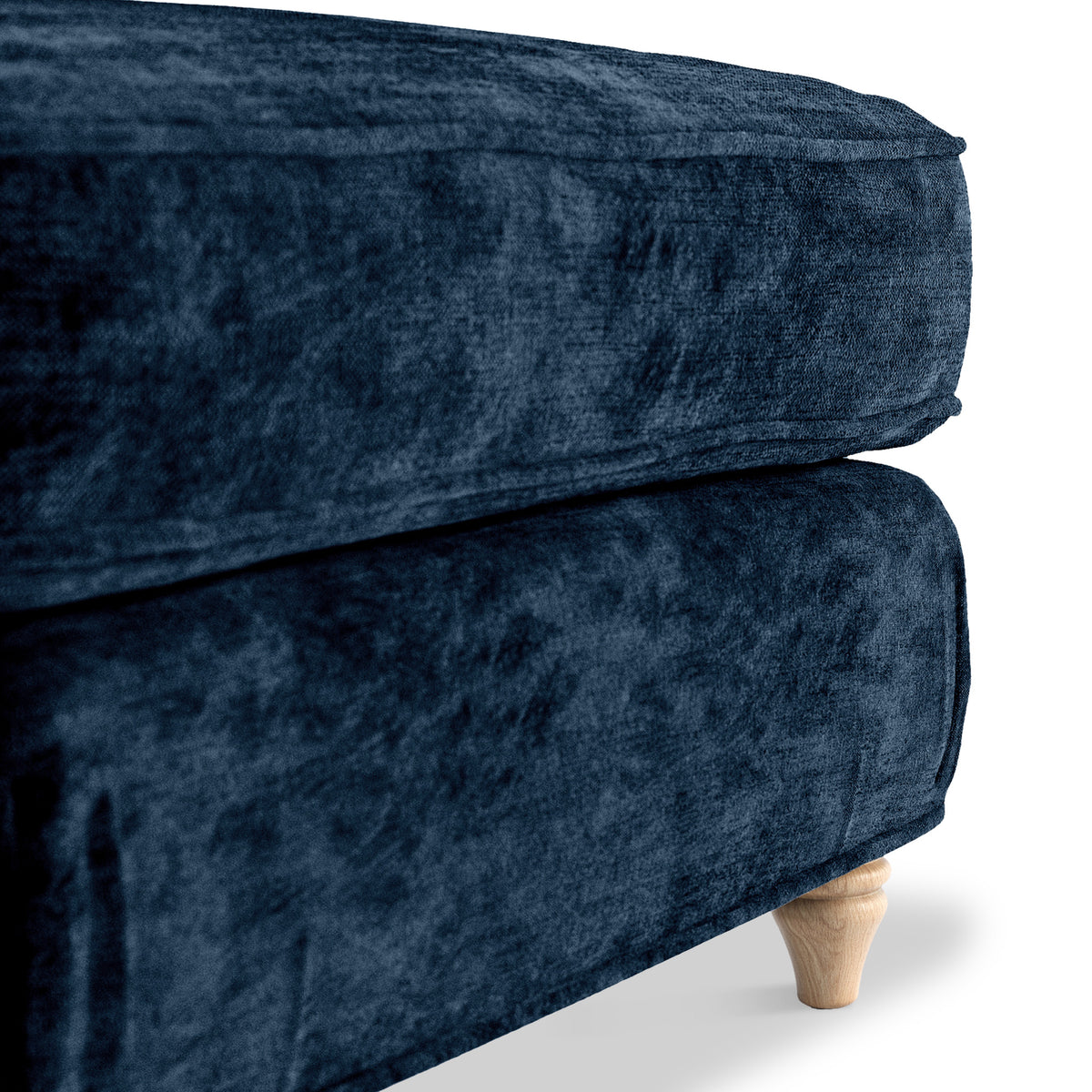 Alfie and Arthur Navy Universal Footstool from Roseland Furniture