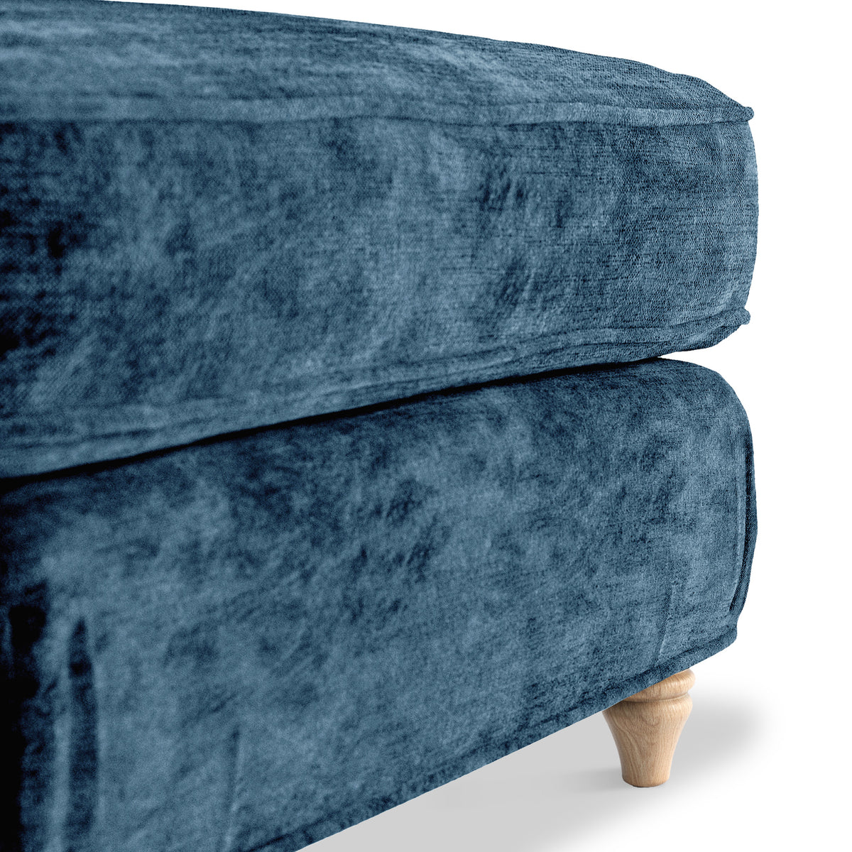 Alfie and Arthur Navy Universal Footstool from Roseland Furniture