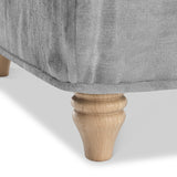 Alfie and Arthur Ice Grey Universal Footstool from Roseland Furniture