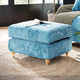 Alfie and Arthur Lagoon Universal Footstool from Roseland Furniture