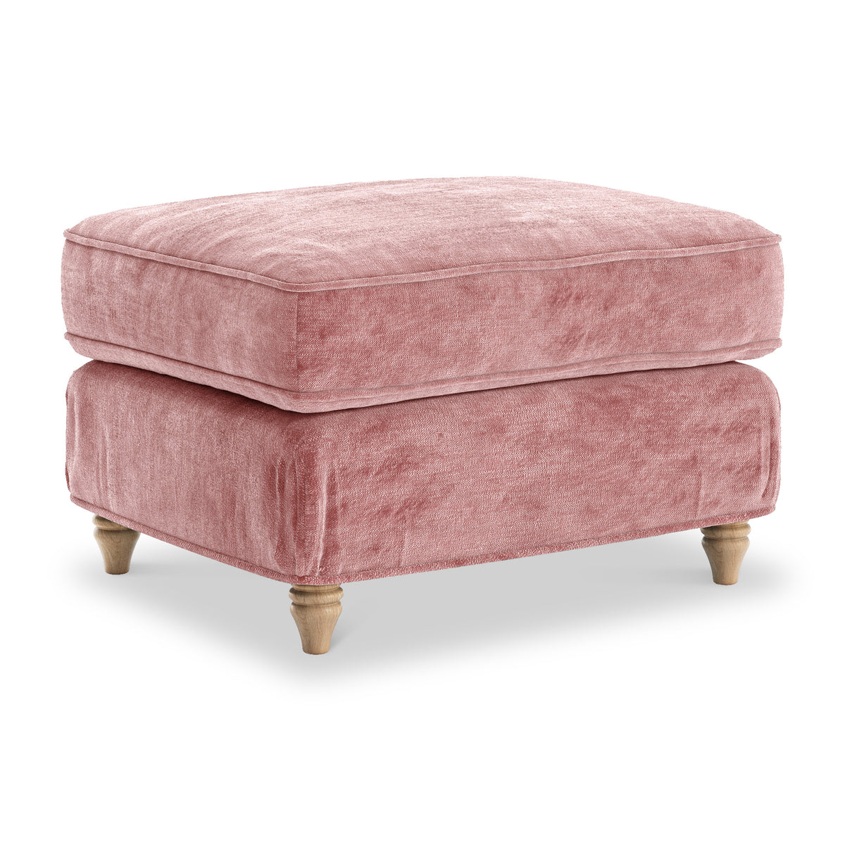 Alfie and Arthur Blush Pink Universal Footstool from Roseland Furniture