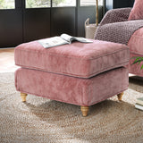 Alfie and Arthur Blush Pink Universal Footstool from Roseland Furniture