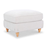 Alfie Woven Cream Universal Footstool from Roseland Furniture