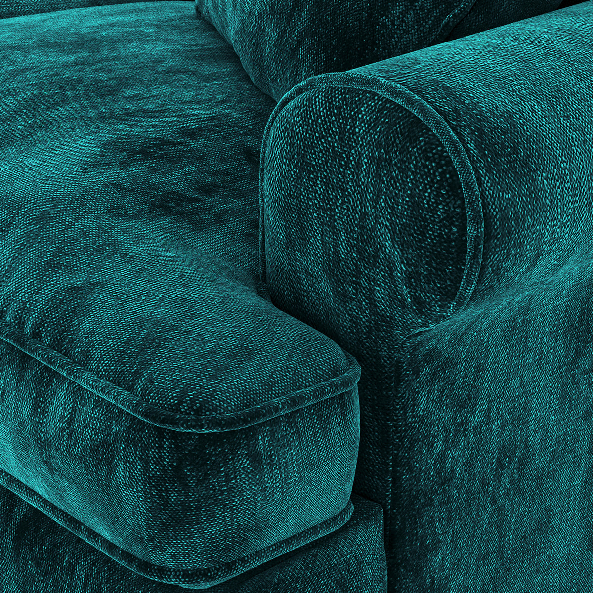 Alfie Armchair in Emerald by Roseland Furniture