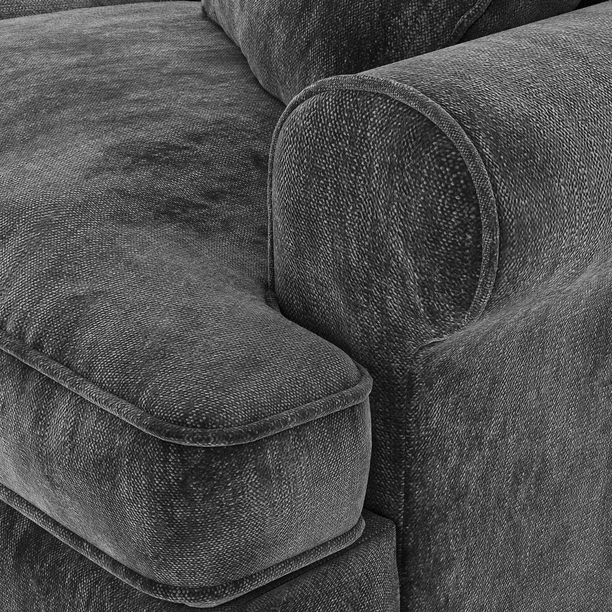 Alfie Armchair in Charcoal by Roseland Furniture