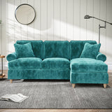 Alfie Chaise Sofa in Emerald by Roseland Furniture
