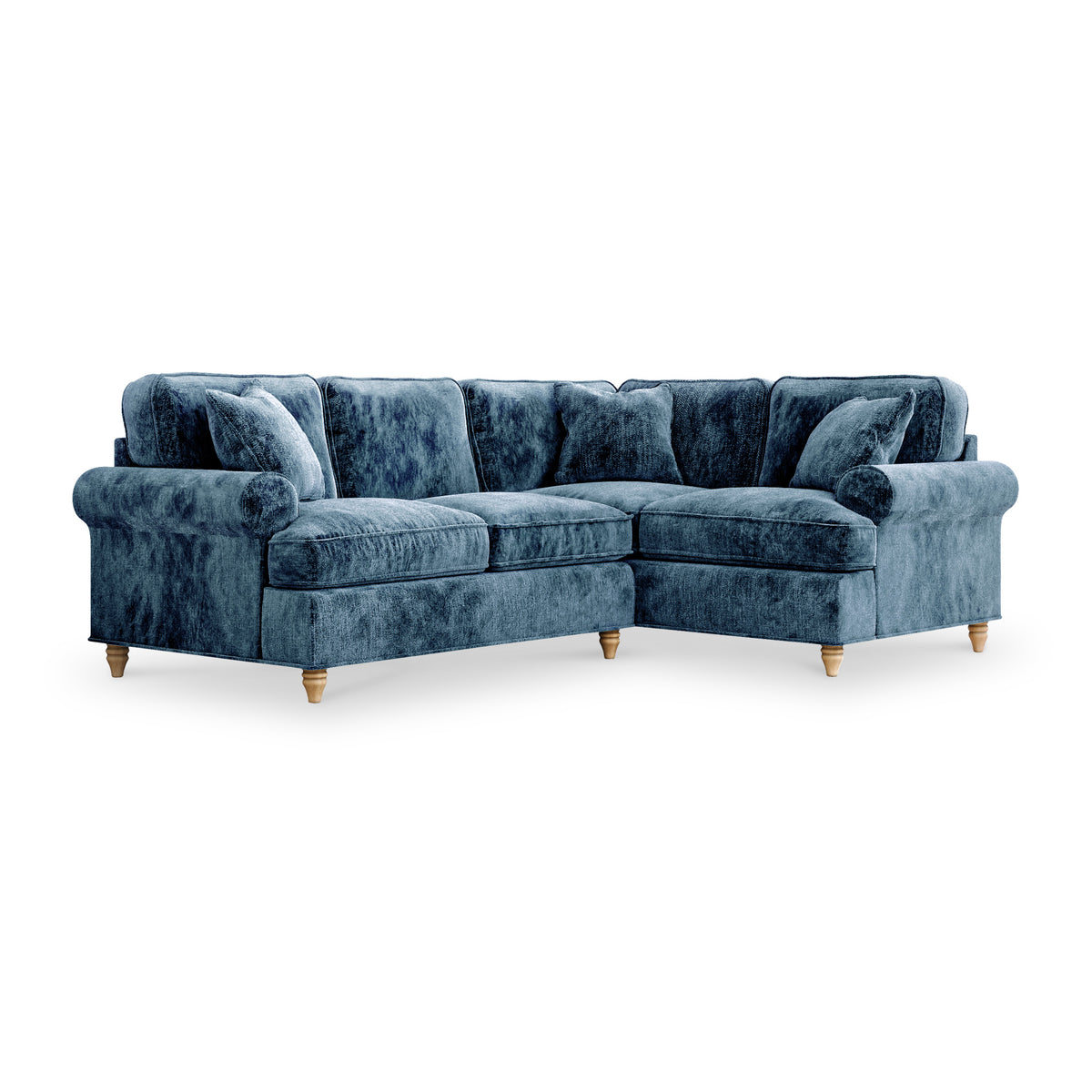 Alfie Navy Corner Sofa from Roseland Furniture