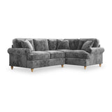 Alfie Charcoal Corner Sofa from Roseland Furniture
