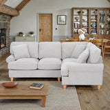 Alfie Woven Light Grey Right Hand Corner Sofa for living room from Roseland Furniture