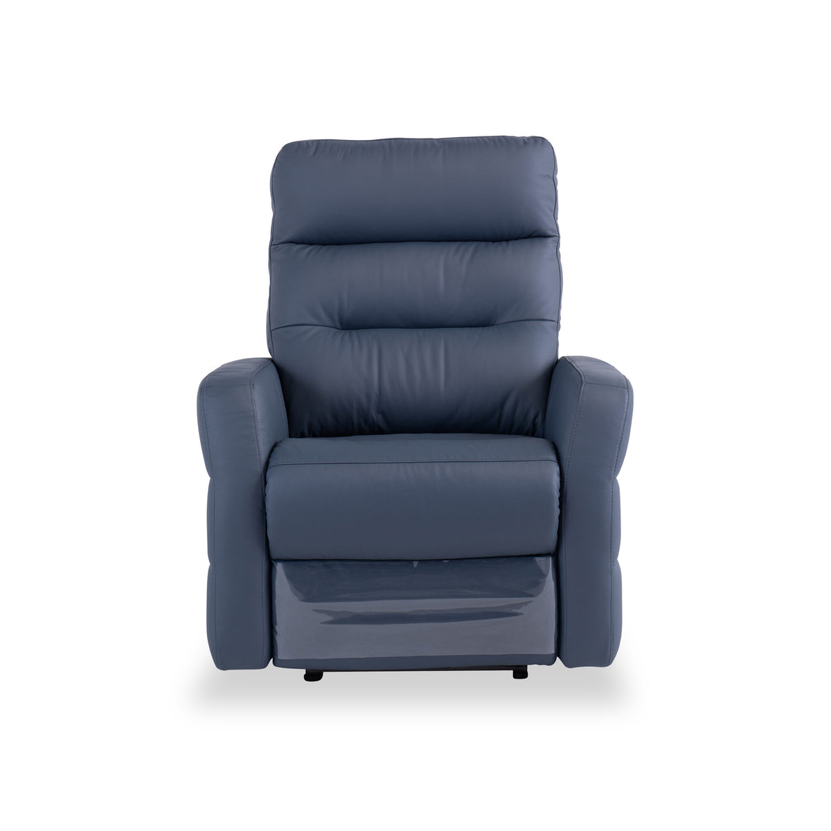 Harlem Blue Leather Electric Reclining Armchair from Roseland Furniture