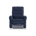 Dalton Navy Blue Fabric Electric Reclining Armchair from Roseland Furniture