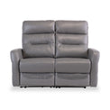 Harlem Grey Leather Electric Reclining 2 Seater Sofa from Roseland Furniture