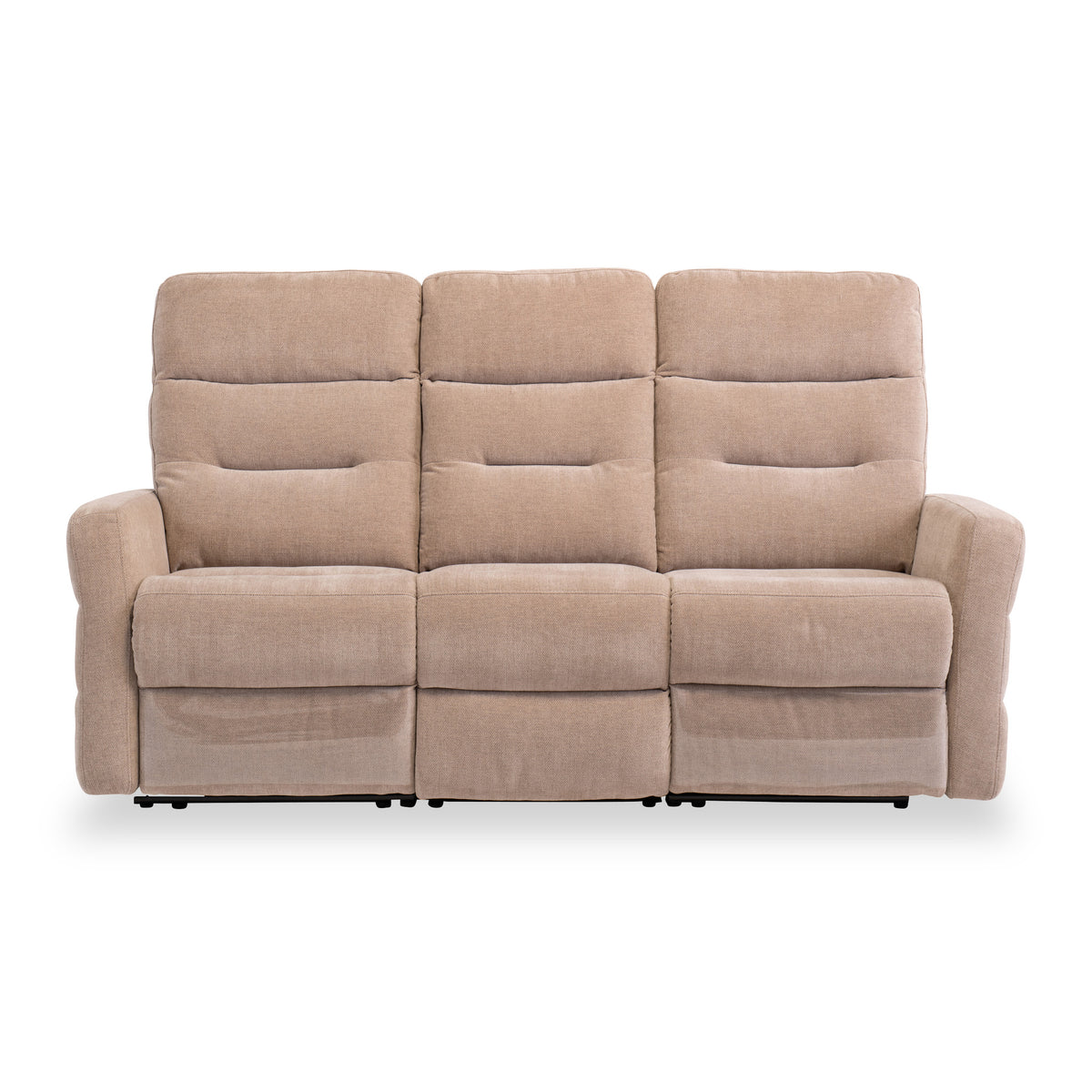 Dalton Mink Fabric Electric Reclining 3 Seater Couch