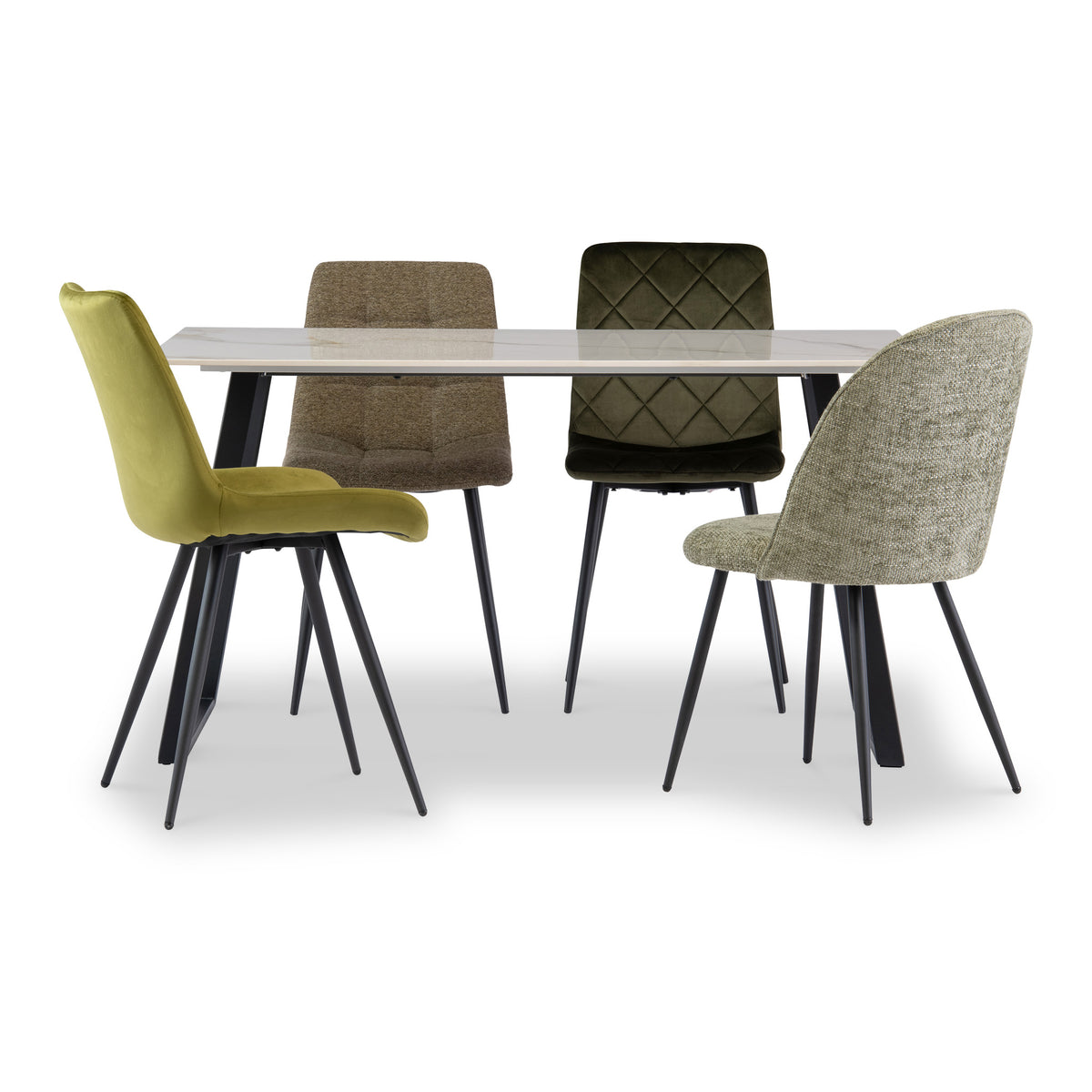 Nora White 140cm Rectangular Dining Table