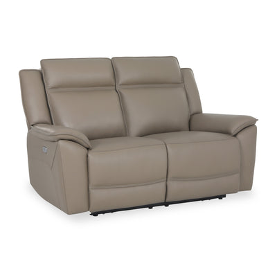 Alden Power Leather Recliner 2 Seater Sofa