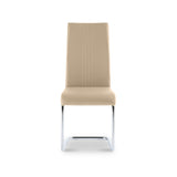 Covent Stone Faux Leather Dining Chair by Roseland Furniture