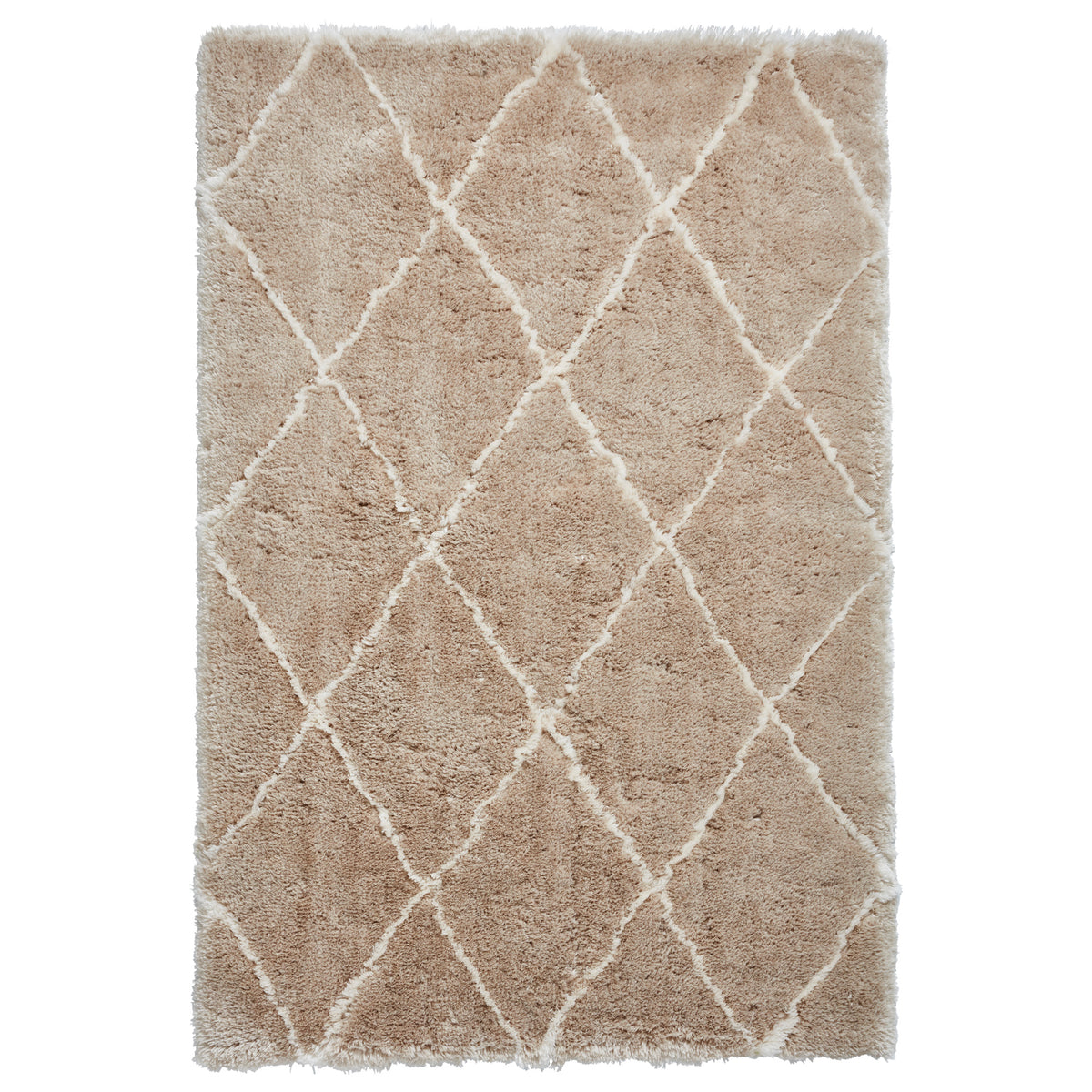 Braddock Diamond Shaggy Rug from Roseland Furniture