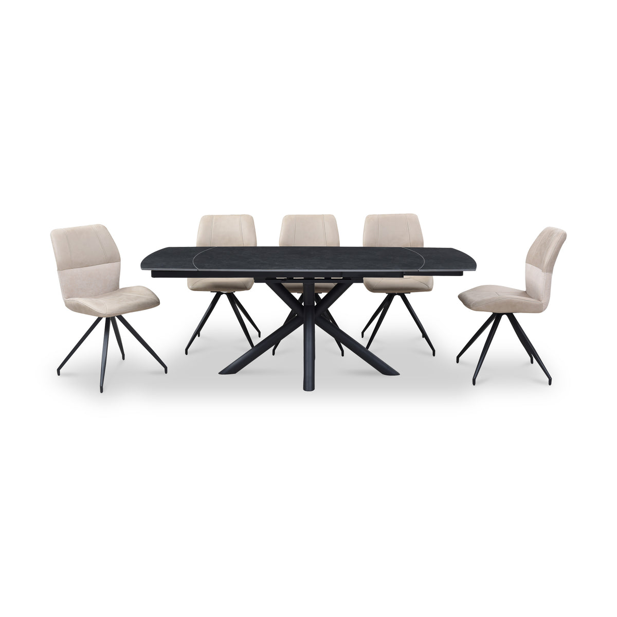 Draven 140-200cm Extending Ceramic Dining Table from Roseland Furniture