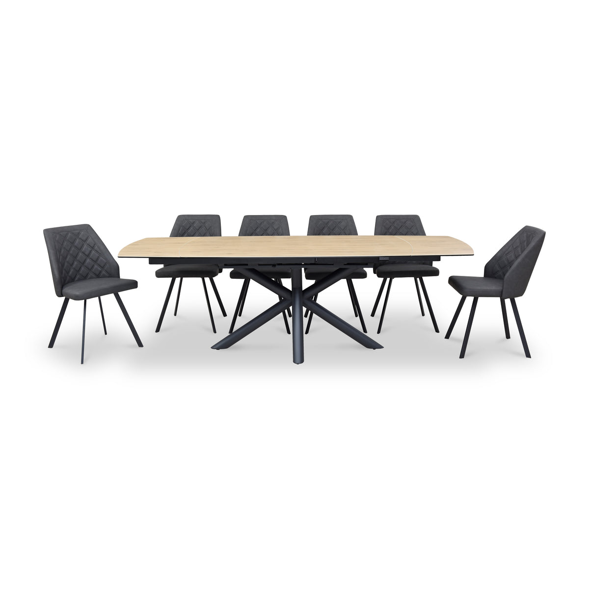 Twell 160 240cm Extending Dining Table Wood Effect from Roseland Furniture