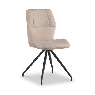 Ramiro Faux Suede Swivel Dining Chair