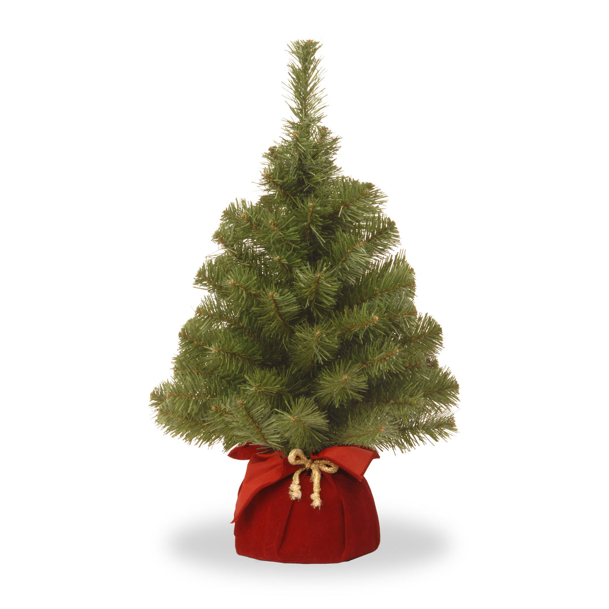 Nobel Spruce 2ft Christmas Tree Minature In Burgundy Bag from Roseland