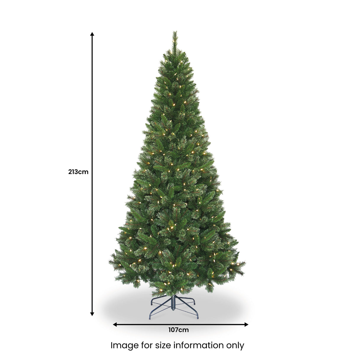 Oakland Pine Warm White LED 7ft Slim Tree from Roseland Furniture