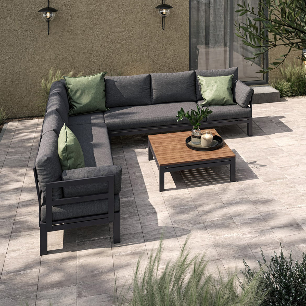 Maze Oslo Large Outdoor Corner Sofa Group from Roseland Furniture