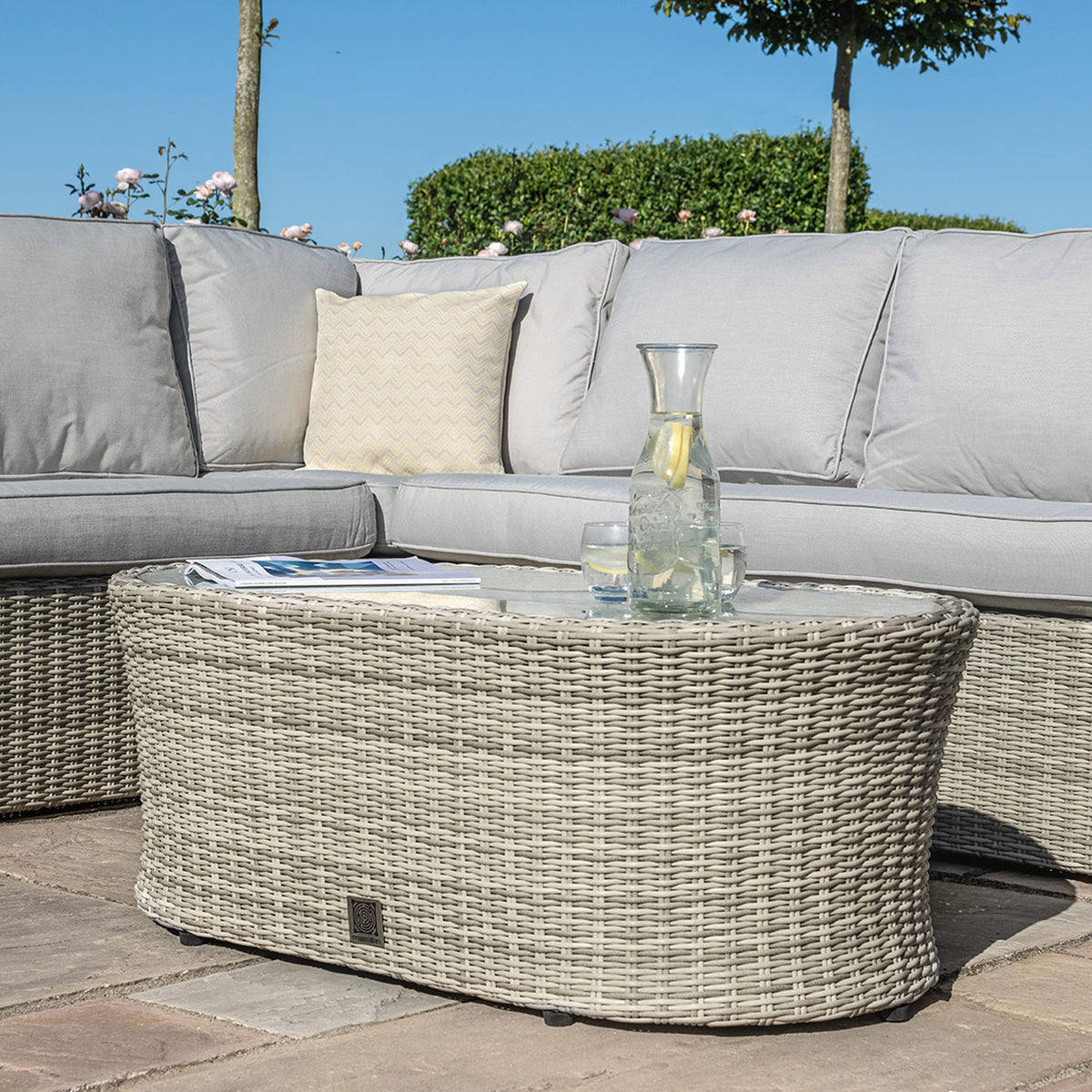 Maze Oxford Large Rattan Outdoor Corner Sofa Group