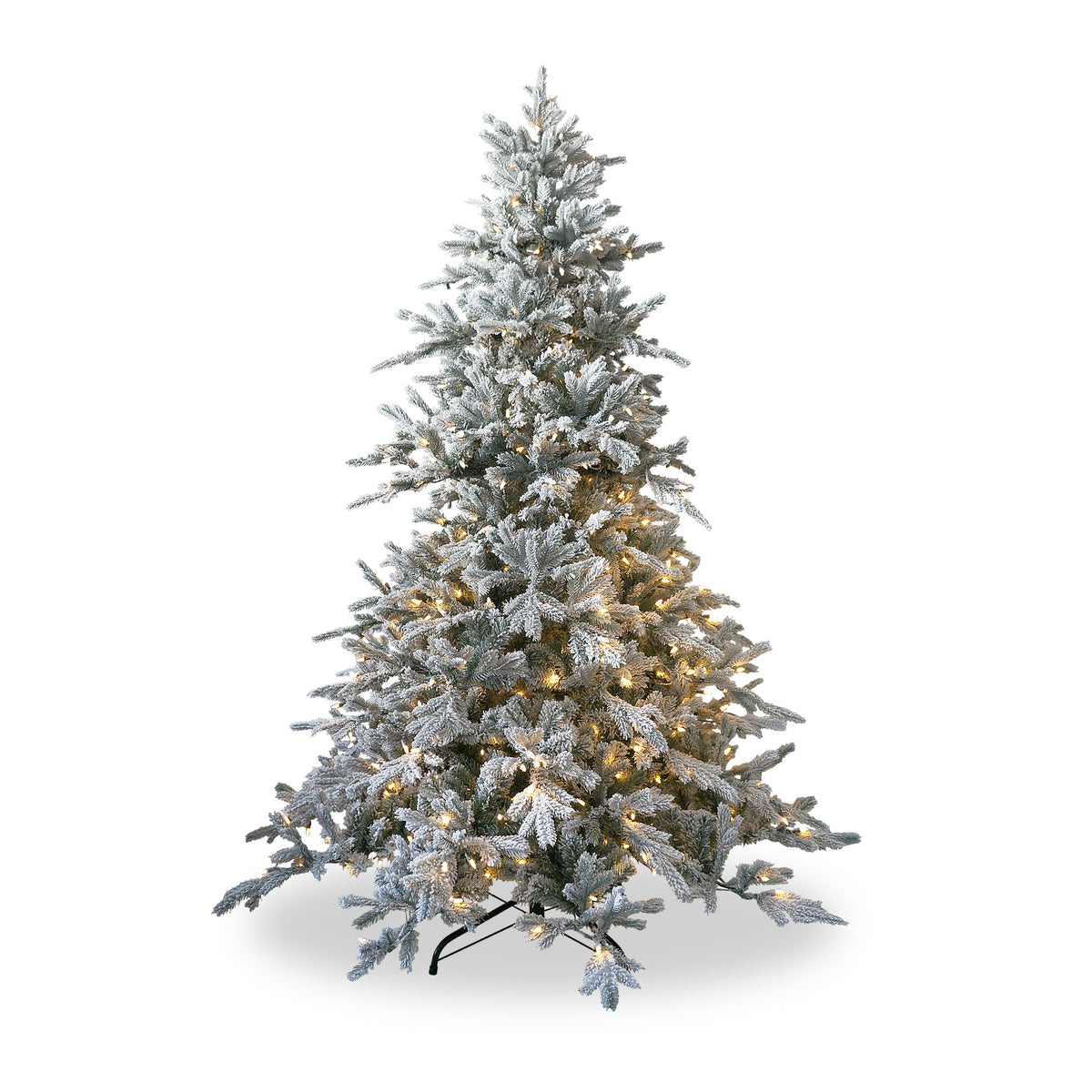 Snowy Lancaster Fir Warm White LED 7.5ft Christmas Tree from Roseland